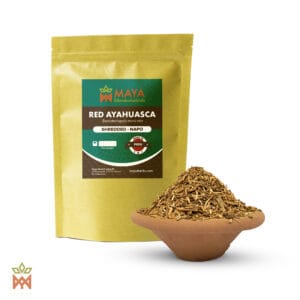 Rote Ayahuasca-Rebe (Banisteriopsis Muricata) - Geschreddert aus Napo, Peru