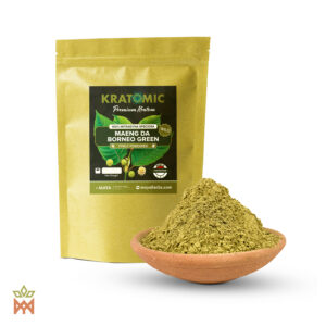 Green Wild Kratom (Mitragyna speciosa) – Fein gemahlene Maeng Da Borneo Blätter aus Indonesien